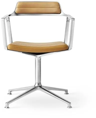 Vipp 452 Drehstuhl Sand Leder